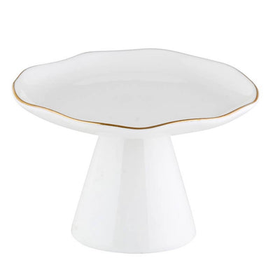 White and gold Pedestal