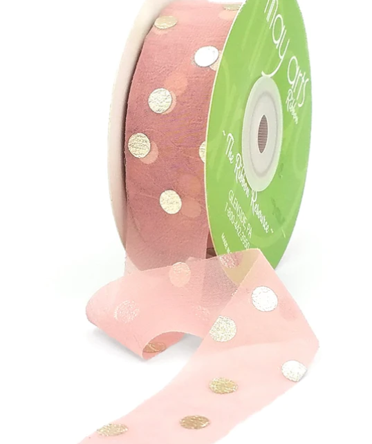 Sprinkle Glamour Everywhere with Our Adorable Transparent Pink Ribbon by the Yard!