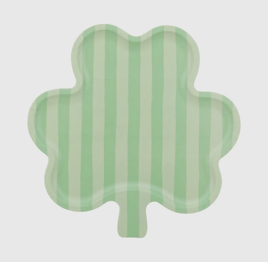 Shamrock shaped bamboo tray