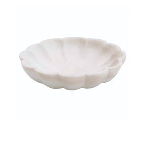 Marble scalloped dish