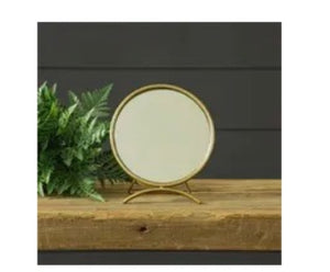 Gold Tabletop Mirror