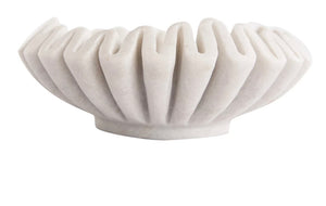 Marble fluted dish