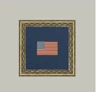 Gingham American Flag Painting