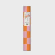 Pink + Orange checkered table runner