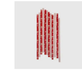 Bows and Stripes Reusable Straws