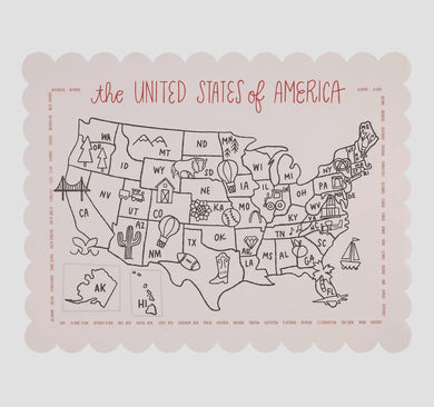 Color the USA place mats
