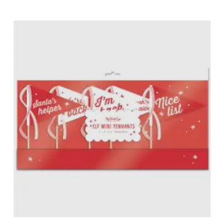 Elf Mini Felt Pennant Flags