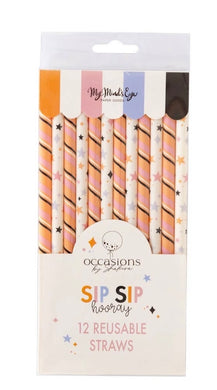 Halloween reusable straws