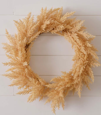 Wreath - Beige Pampas