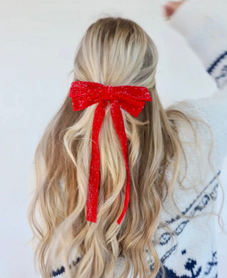 Kaxi Red Velvet Bow