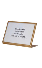 Load image into Gallery viewer, Metal &amp; glass frame with holiday phrase