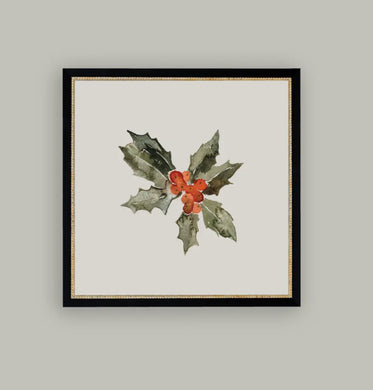 Holly Berry Framed Art