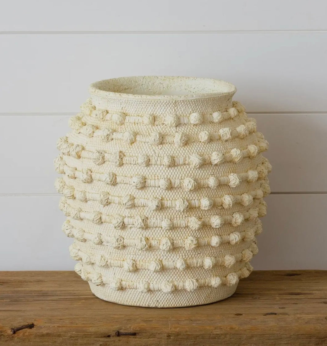 Ivory dotted pot