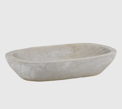 Wood dough bowl