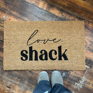 Love shack doormat