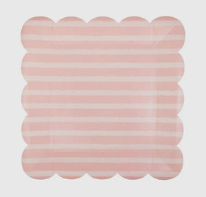 Tonal striped plate