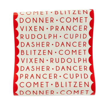 Reindeer Names Christmas Table Runner