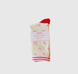 Children heart socks