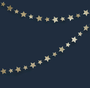 Gold star garland