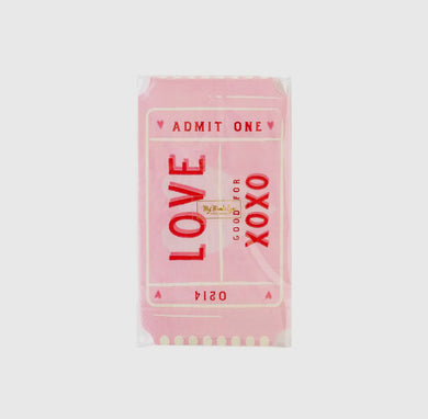 Love ticket shaped napkins