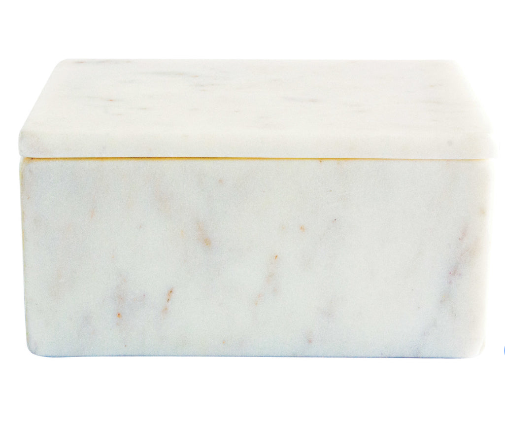 Marble box with lid