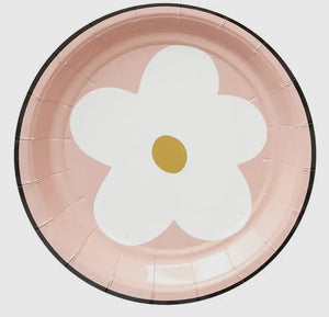 Flower paper plates