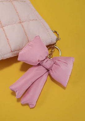 Puffy bow keychain