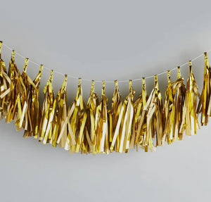 Gold tassel garland