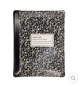 Composition notebook paper plates