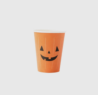 Jack-o-lantern party cups