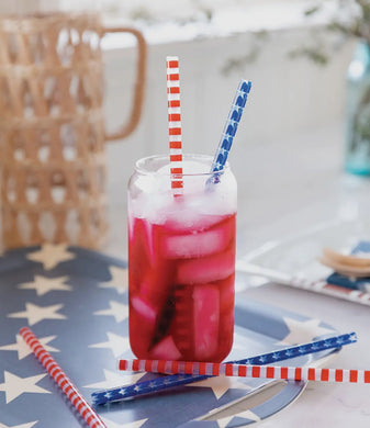 4th of July reusable straws