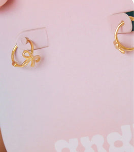 Bow Hoop Earring