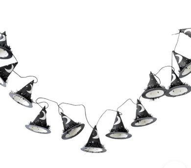 Witch party hat banner