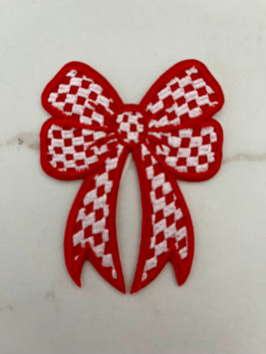 Checkered Bow Patch