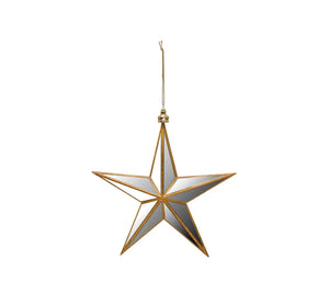 Mirror star ornament
