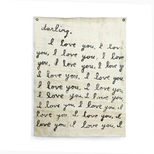 Darling, I love you wall canvas