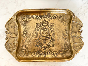 Vintage Gold Halloween Tray