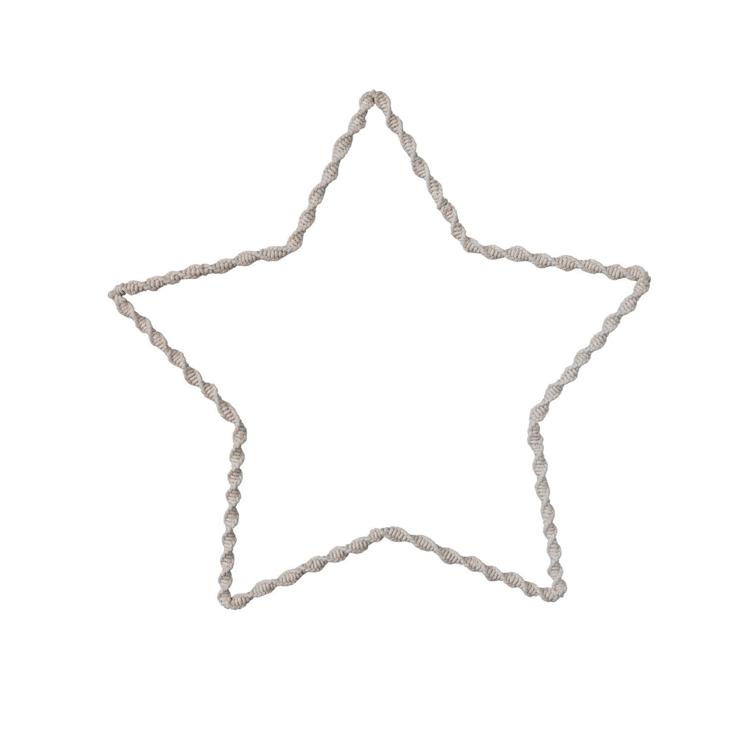 Macrame wrapped star