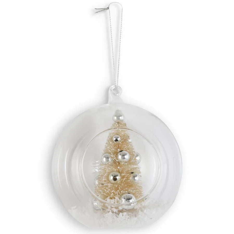 Glass ornament with tree