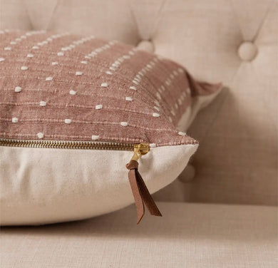 Brown Stitch pillow