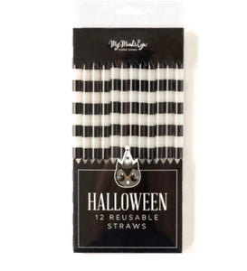 Halloween reusable straws