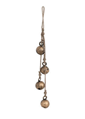 Antique brass hanging bells