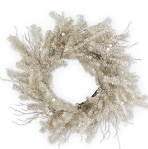 Tinsel Twig and Pearl Wreath