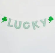 Lucky felt banner