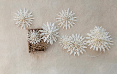 Paper Snowflake Garland