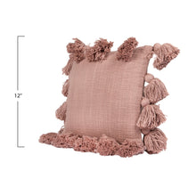 Load image into Gallery viewer, Rose Tassel pillow