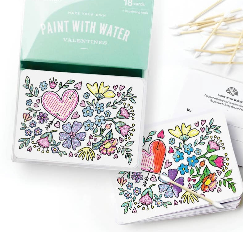 Paint with water Valentines
