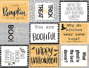 *Halloween Lunchbox Notes/treat tags PDF