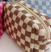 Load image into Gallery viewer, Checkered Cosmetic Bag